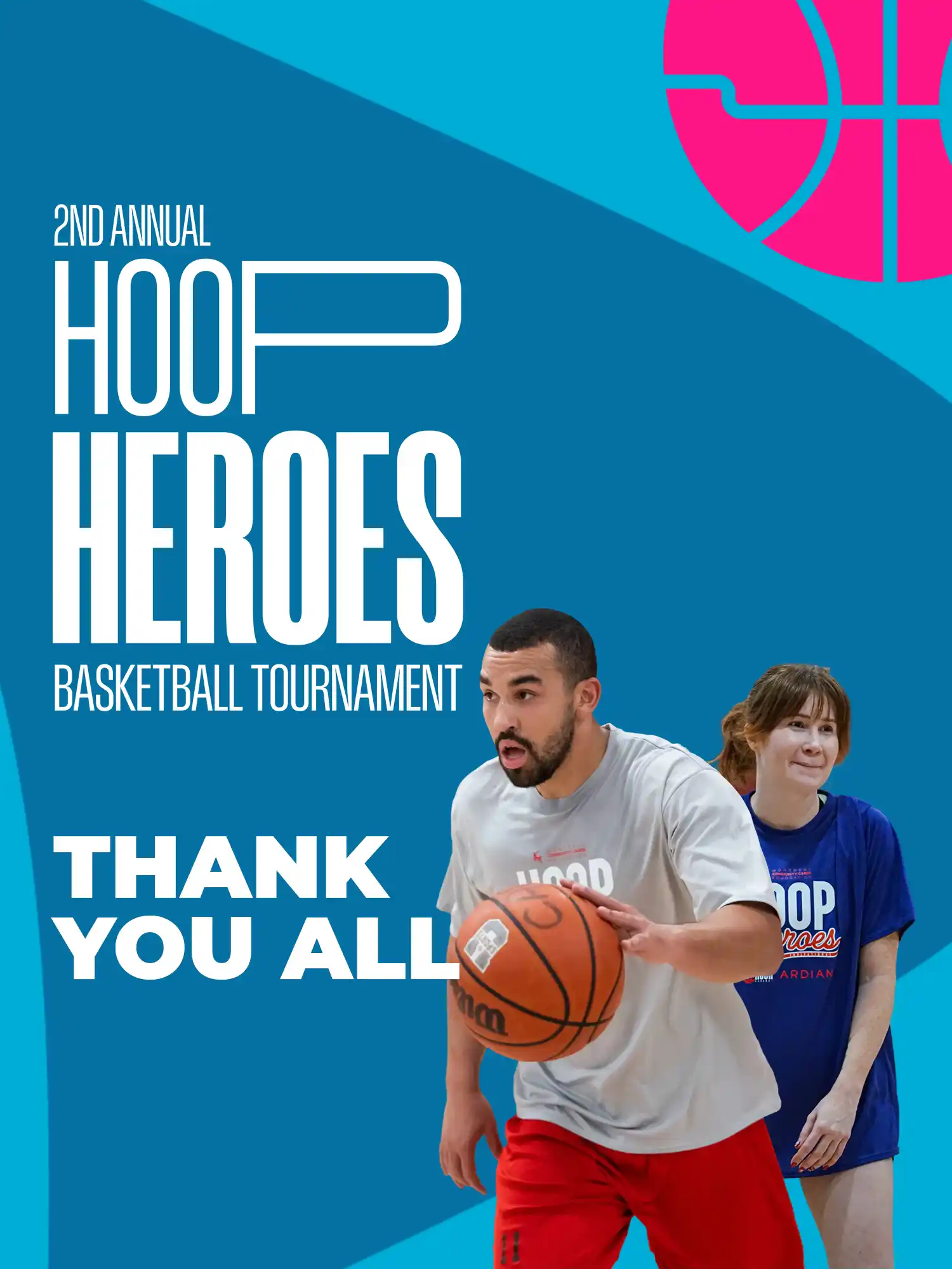 Hoop Heroes 2025 thank you poster